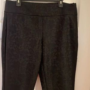 Elle black lacy dress pants